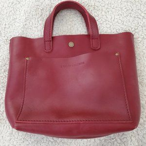 🦄 Rare 🦄 Portland Leather Mini Snap CB in Cranberry EUC